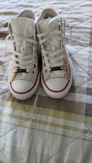 Converse All Star glitter rosa e bianche