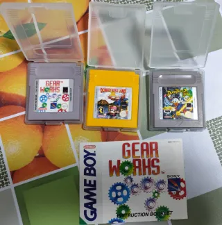 Lote 3 juegos Game Boy + Manual Geat Works.