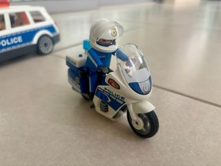 Playmobil Coche Policía + Moto + Figuras