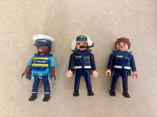 Playmobil Coche Policía + Moto + Figuras