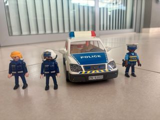 Playmobil Coche Policía + Moto + Figuras