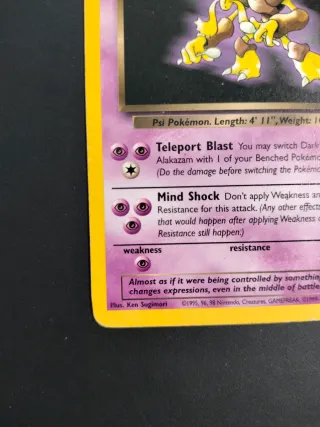 Carta Pokémon Dark Alakazam 18/82 ENG