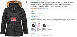 Parka Norway Mujer Verde abrigo nuevo