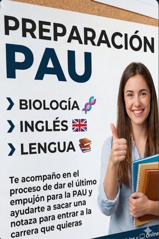 Preparación PAU de Biología, Inglés y Lengua
