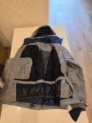 Chaqueta Nieve Crivit Pro Mujer Gris/Blanco