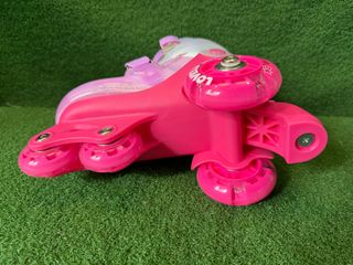 Patines Niña Rosa 4 Ruedas Luminosas