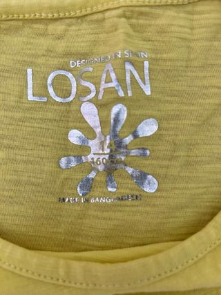 Conjunto LOSAN camiseta amarilla y falda