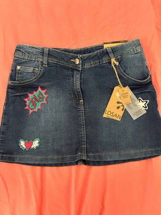 Conjunto LOSAN camiseta amarilla y falda