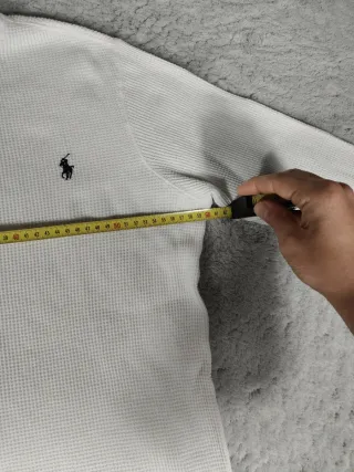 T-shirt a maniche lunghe Ralph Lauren bianco uomo