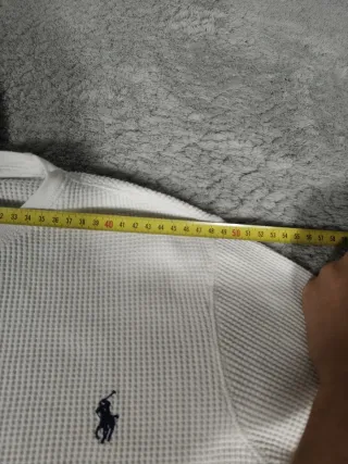 T-shirt a maniche lunghe Ralph Lauren bianco uomo