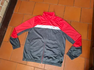 Chaqueta Puma Gris y Roja