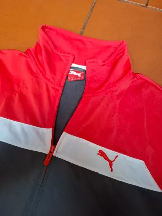 Chaqueta Puma Gris y Roja