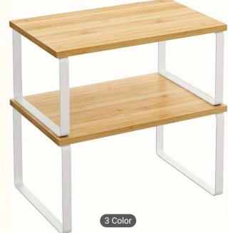 Estantes apilables de metal para cocina