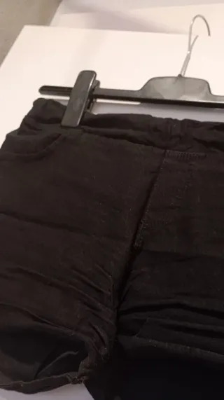 Shorts efecto vaquero negro Talla S