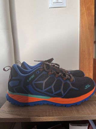 Zapatillas Hi-Tec Running Negro/Azul/Naranja