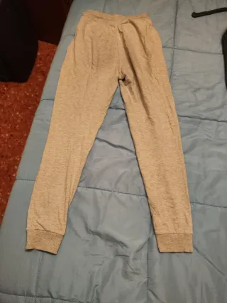 Pantalón chándal fino mujer gris