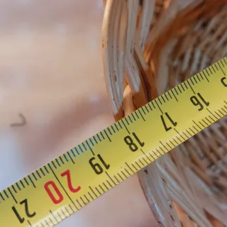 Cestos capazos de mimbre antiguos lote de 3