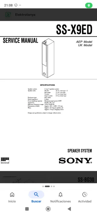 Columnas alta fidelidad Sony Hig Hend
