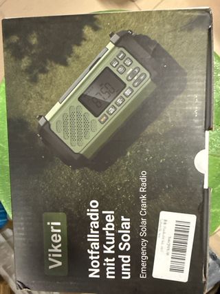 Radio de emergencia Vikeri Solar Crank