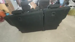 Asientos de coche tela negra