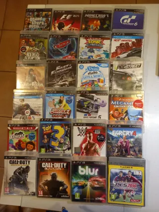 Consola PS3 500GB + 2 Mandos + 24 Juegos