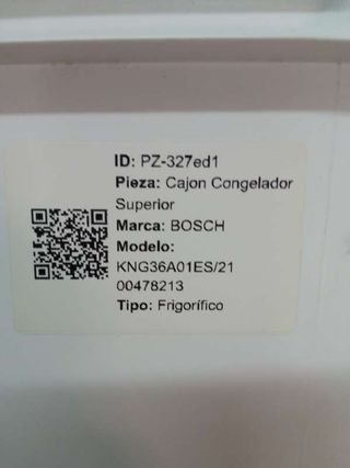 Cajón Congelador Bosch KNG36A01ES