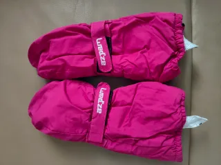 Guantes de esquí para niños Wedze rosas