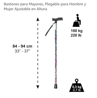 Baston Plegable Multicolor