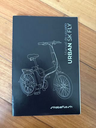 Bicicleta Eléctrica Plegable Negra Urban SK FLY