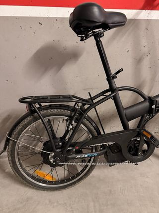 Bicicleta Eléctrica Plegable Negra Urban SK FLY