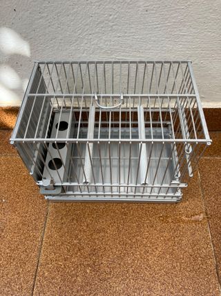 Jaula para pájaros metálica