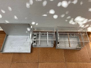 Jaula para pájaros metálica