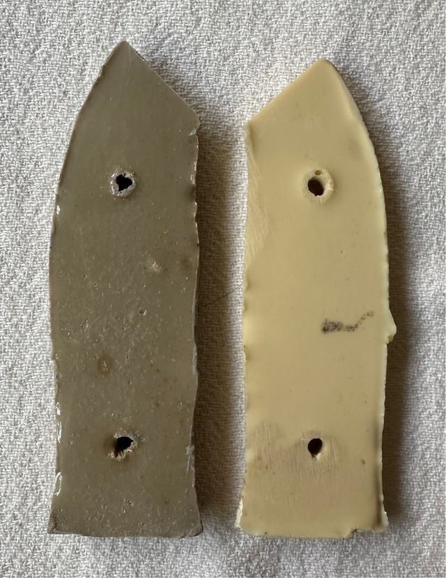 Cachas de recambio para pieza de hoja modelo 1907.