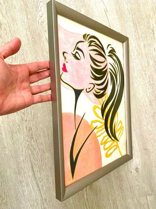 CUADRO ABSTRACTO MUJER 43x33