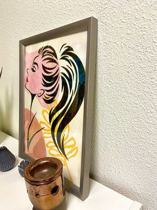 CUADRO ABSTRACTO MUJER 43x33