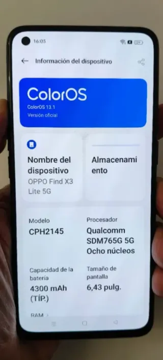 OPPO Find X3 Lite Nero