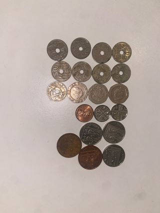 Lote de monedas antiguas