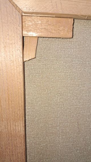 Dipinto olio su tela con cornice dorata