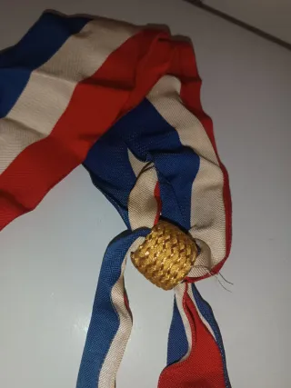 Fascia Tricolore Francese con ornamenti dorati