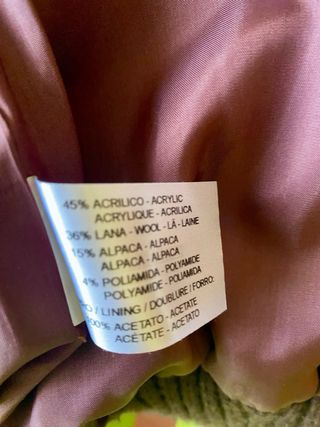 Chaqueta Escorpión Lana y Alpaca Talla S