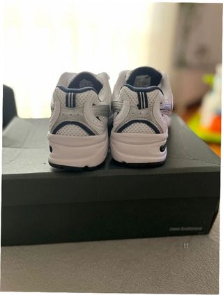 New Balance 530 Blanco Plata Azul