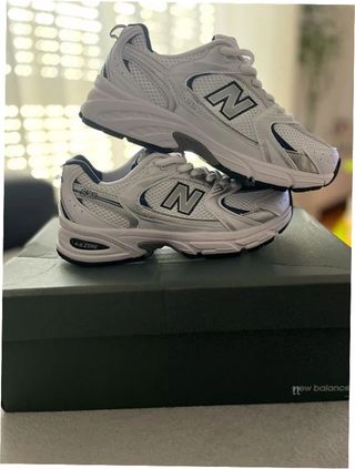 New Balance 530 Blanco Plata Azul