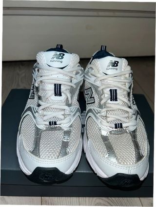 New Balance 530 Plata Blanco Marino