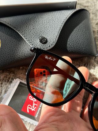 Gafas de Sol Ray-Ban Polarizadas Negras Naranja