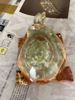 Tartaruga portafortuna in onice