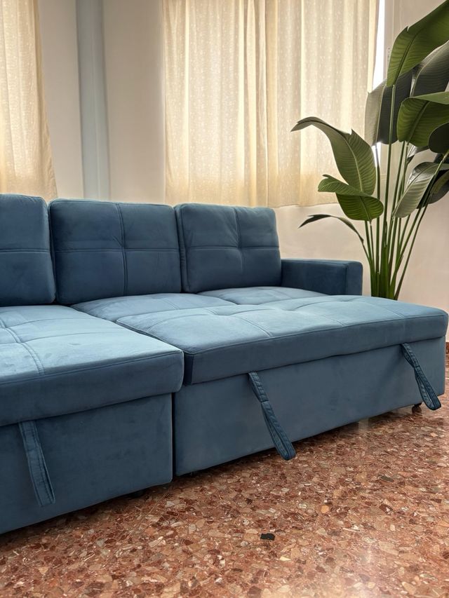 ENVIO GRATISS!! Sofá Cama Azul
