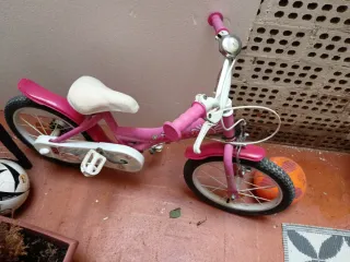 Bicicleta infantil rosa