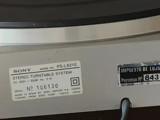 Giradischi Sony PS-LX210
