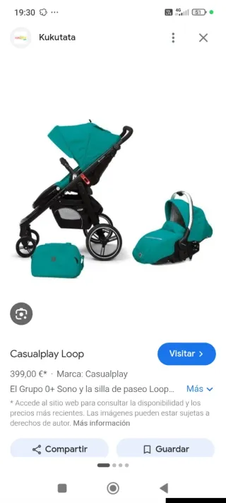 Carrito Casualplay Loop + Grupo 0,1,2.+ Capota ver