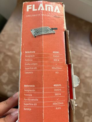 Grelhador Elétrico Flama One Grill 1800W
